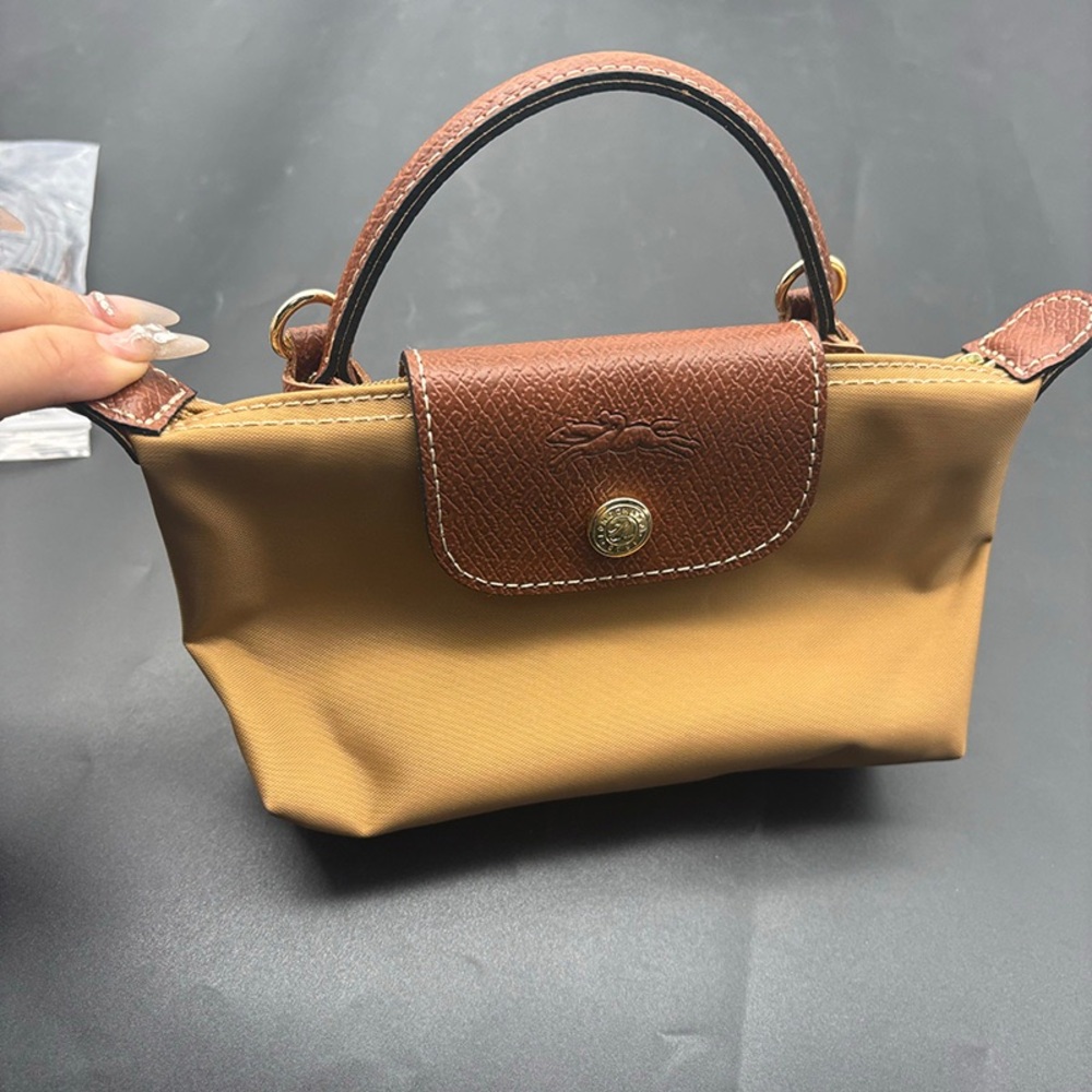 Longchamp Le Pliage Recycle Light Brown Mini Tote